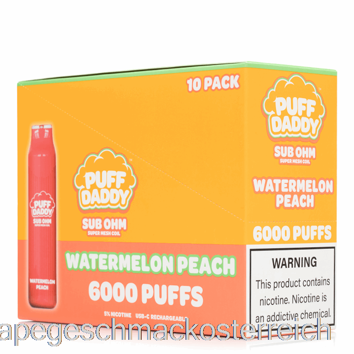 [10er-Pack] Puff Daddy 6000 Einweg-Vape-Geschmack